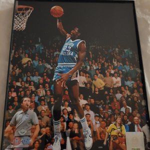 Michael Jordan - UNC "Officially Licensed Collegiate Products" picture in frame